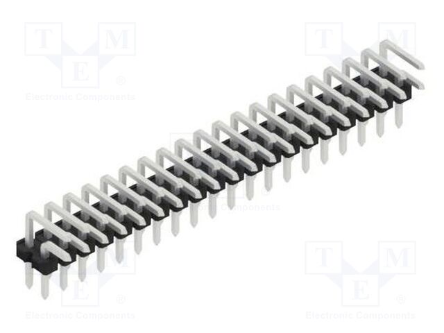 Connector: pin strips; pin header; male; PIN: 40; 2.54mm; THT; 2x20