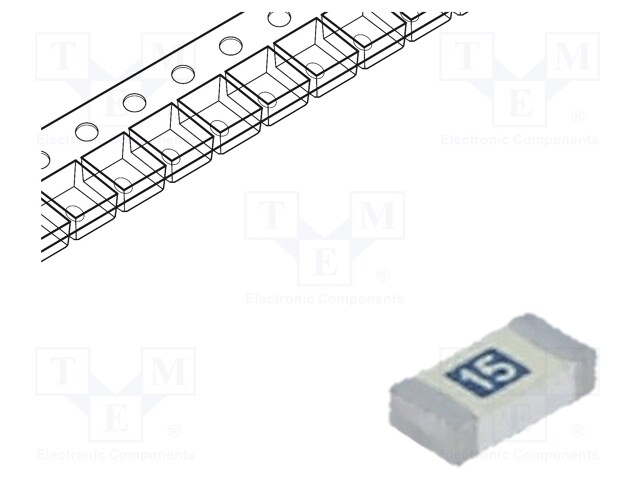 Fuse: fuse; quick blow; 15A; 32VDC; SMD; ceramic; Case: 1206; 501