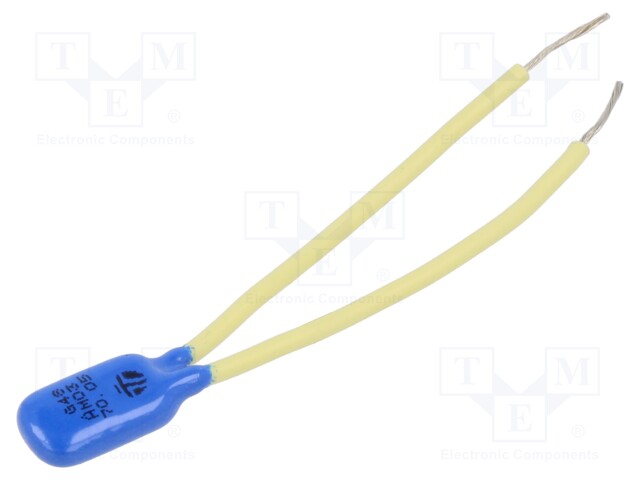 Sensor: thermostat; NC; Topen: 70°C; Tclos: 55°C; 2.5A; 250VAC; ±5°C