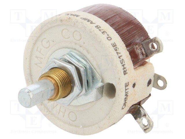 Potentiometer: shaft; 175Ω; 25W; 6.35mm; Shaft: smooth; wirewound