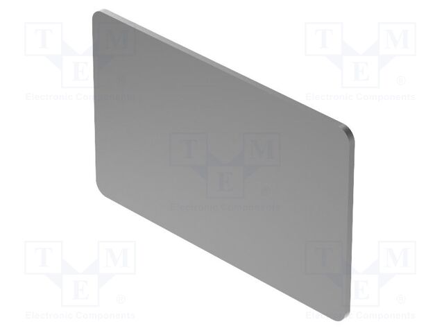 Description label; OptoHiT; black; 14.5x23.5mm; aluminium