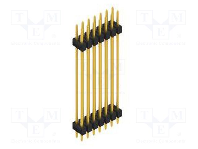 Connector: pin strips; pin header; male; PIN: 14; 2.54mm; THT; 2x7