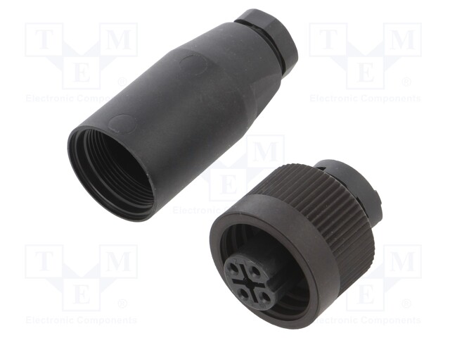 Plug; Connector: circular; 692/693; female; PIN: 4; silver plated