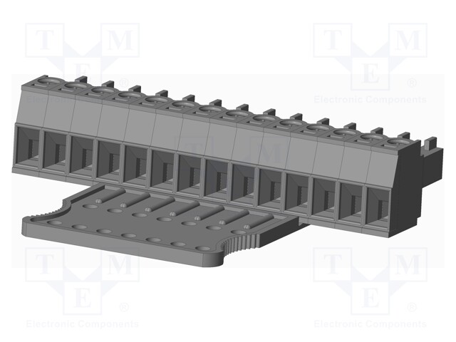 Connector: pluggable terminal block; plug; female; straight; grey