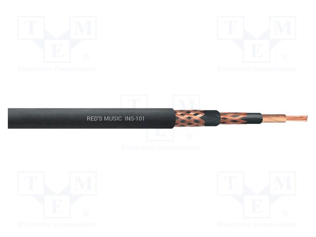 Wire: instrumental; 1x0.5mm2; stranded; Cu; black; PVC; -25÷65°C