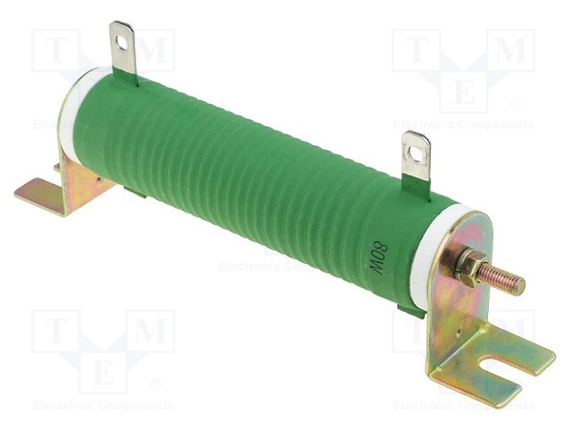 Resistor: wire-wound; 4.7kΩ; 80W; ±5%; Ø28x121mm; 200ppm/°C