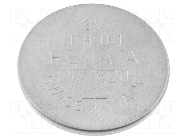 Battery: lithium; 3V; coin; Ø16x2mm; 70mAh; non-rechargeable