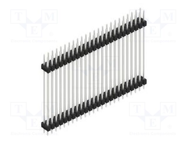 Connector: pin strips; pin header; male; PIN: 48; 2.54mm; THT; 2x24