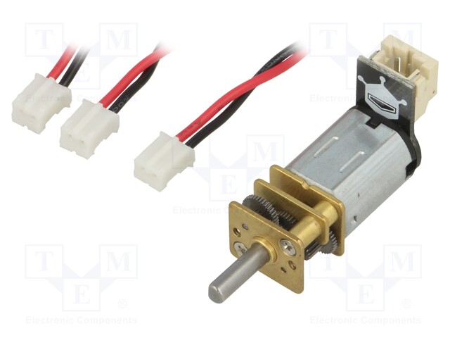 Motor: DC; with gearbox; 1÷6VDC; 350mA; Shaft: D spring; 260rpm
