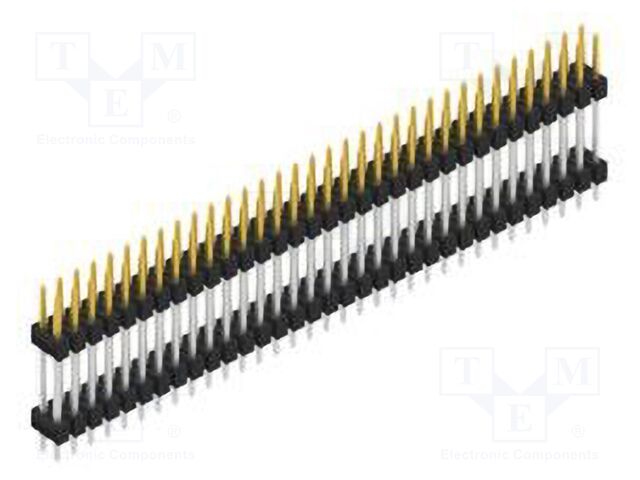 Connector: pin strips; pin header; male; PIN: 66; 2.54mm; THT; 2x33