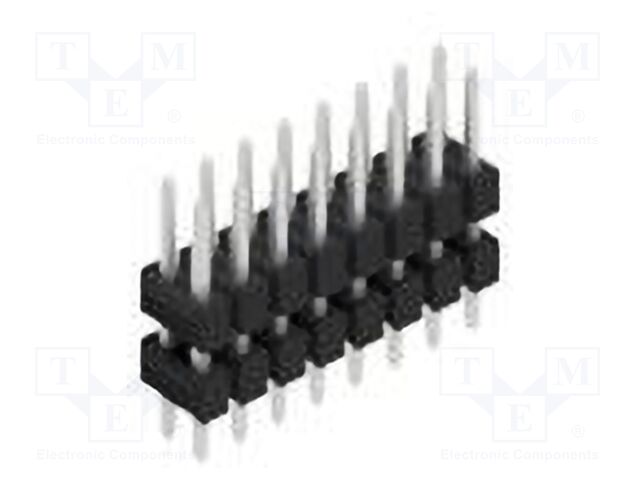 Connector: pin strips; pin header; male; PIN: 16; 2.54mm; THT; 2x8