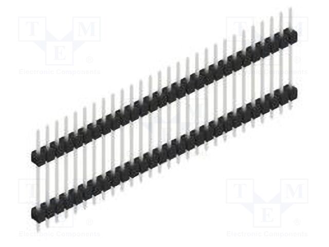 Connector: pin strips; pin header; male; PIN: 28; 2.54mm; THT; 1x28