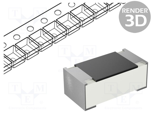 Resistor: thick film; SMD; 01005; 6.8Ω; 1/32W; ±5%; -55÷125°C; 15VAC