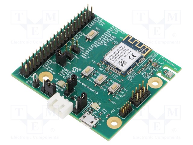 Dev.kit: Microchip; No.of butt: 4; IEEE 802.11b/g/n; 3.7VDC