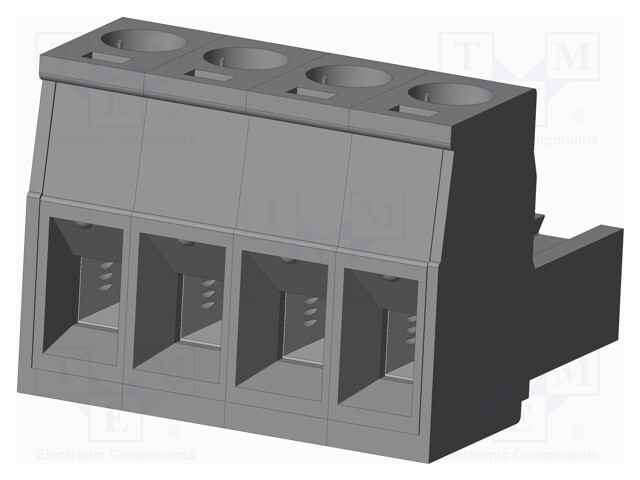 Connector: pluggable terminal block; plug; female; straight; grey