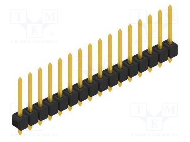 Connector: pin strips; pin header; male; PIN: 16; 2.54mm; THT; 1x16