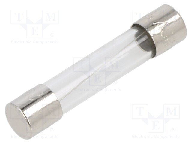 Fuse: fuse; quick blow; 8A; 250VAC; cylindrical,glass; 6.3x32mm
