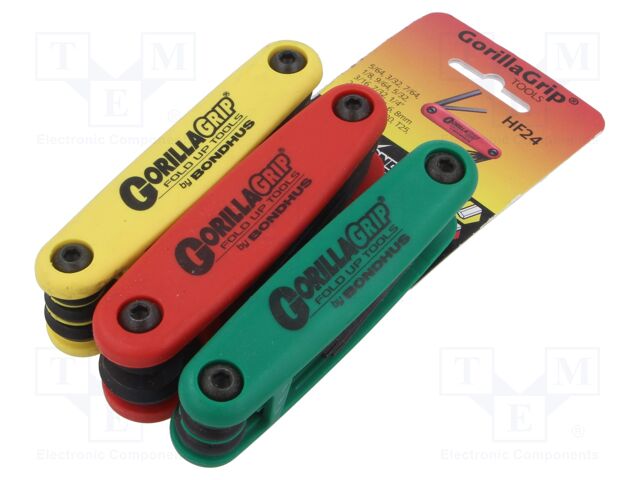Wrenches set; inch,hex key,Torx®; Kit: 12589 + 12587 + 12634