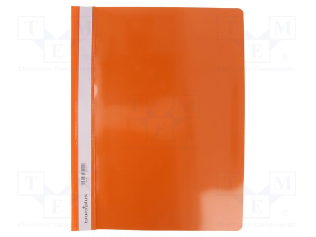 Document wallet; A4; orange; Mat: PVC