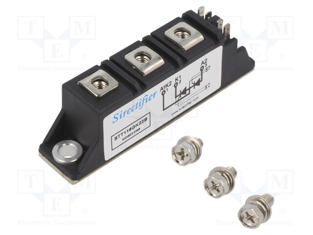 Module: thyristor; double series; 2.2kV; 116A; Ifmax: 180A; 21MM