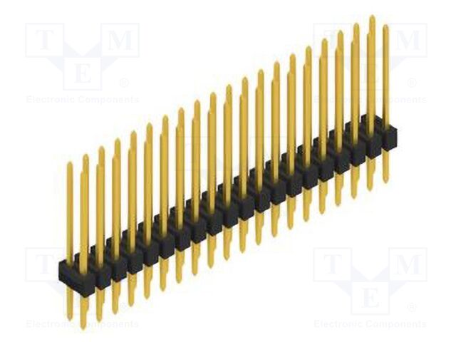 Connector: pin strips; pin header; male; PIN: 40; 2.54mm; THT; 2x20