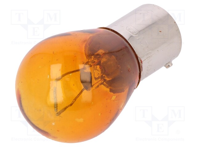 Filament lamp: automotive; BAU15S; 12V; 21W; LLB