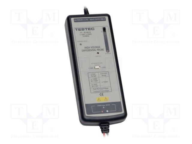 Oscilloscope probe; Band: ≤70MHz; Attenuator: 100: 1/1000: 1