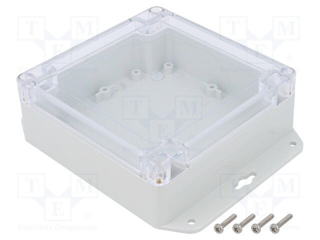 Enclosure: multipurpose; X: 120mm; Y: 120mm; Z: 45mm; ZP; light grey