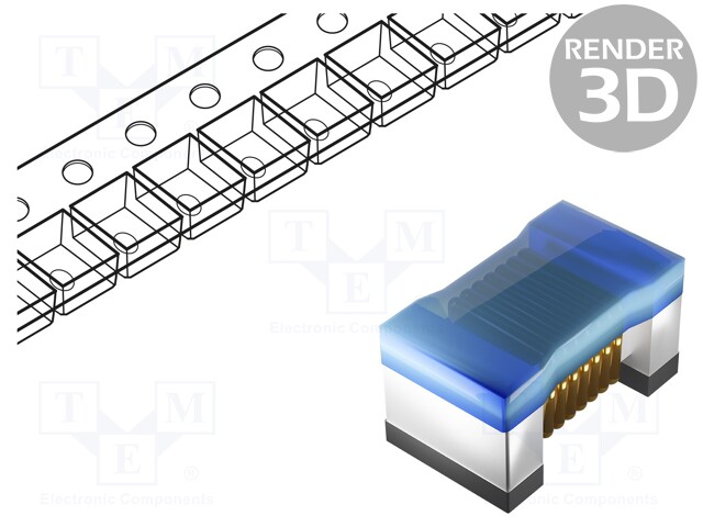 High Frequency Inductor, 150 nH, LQW2BAS_00 Series, 400 mA, 0805 [2015 Metric], Wirewound, 0.56 ohm