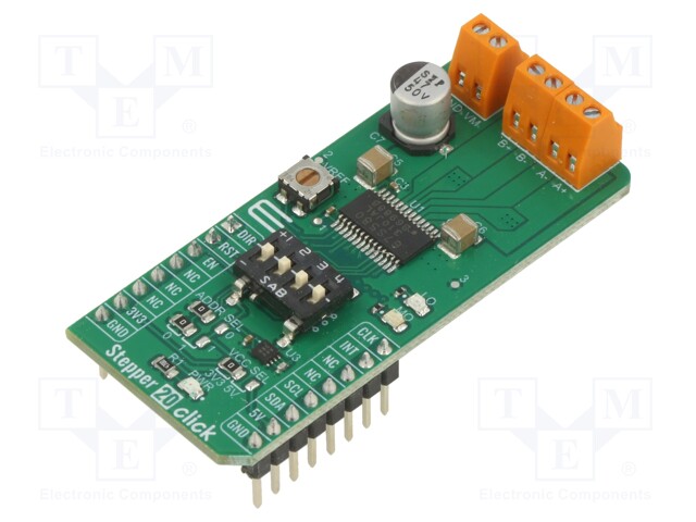 Click board; stepper motor driver; GPIO,I2C; TB67S580FNG