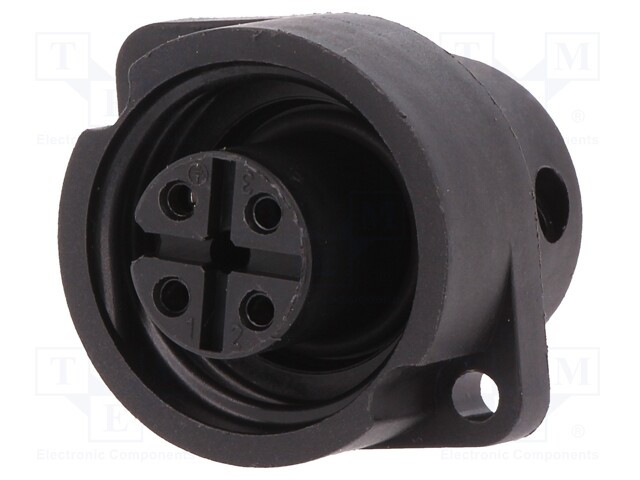 Socket; Connector: circular; 693; female; PIN: 4; silver plated; 16A