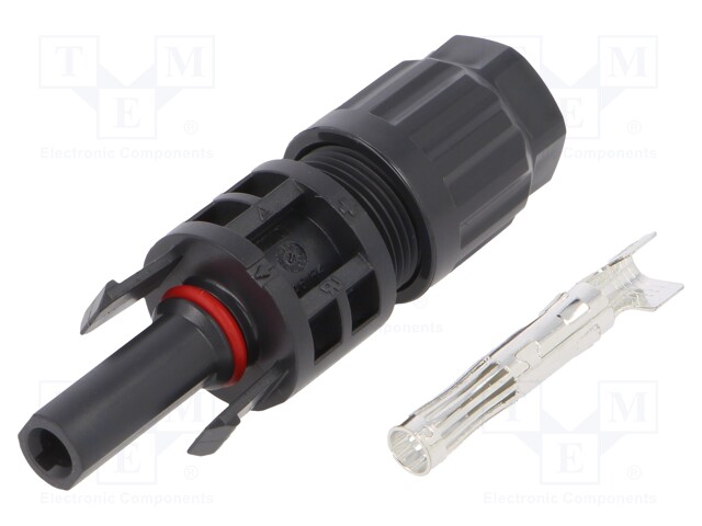 Connector: solar; female; 4÷6mm2; with contacts; crimped; SOLARLOK
