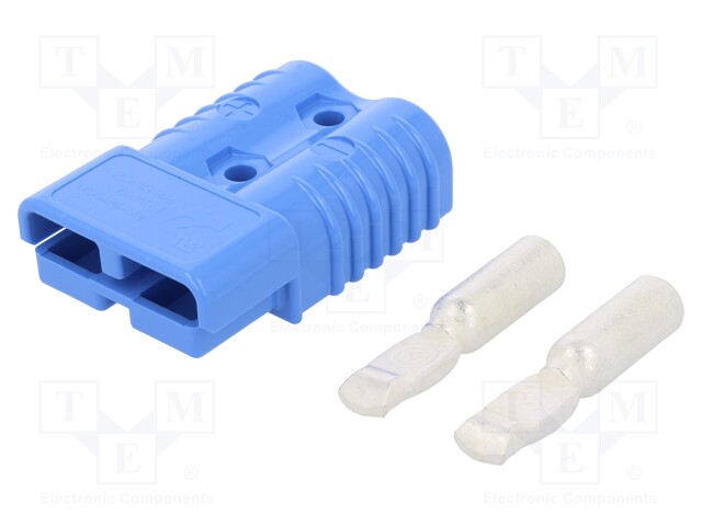 Plug; wire-wire; SB175; hermaphrodite; PIN: 2; for cable; crimped