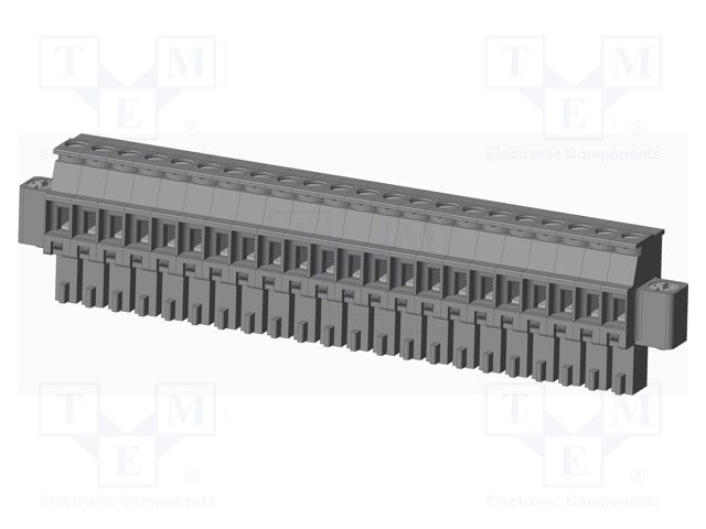 Connector: pluggable terminal block; plug; female; angled 90°