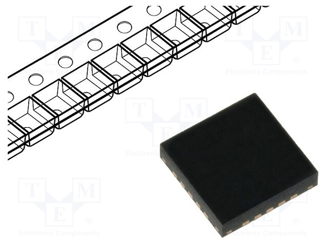 AVR microcontroller; EEPROM: 128B; SRAM: 128B; Flash: 2kB; VDFN20