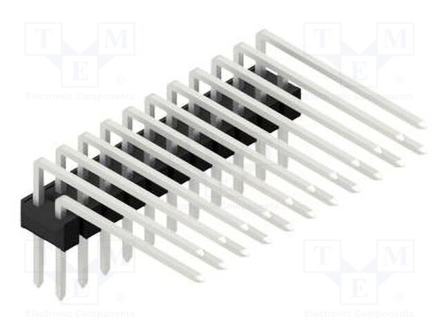 Connector: pin strips; pin header; male; PIN: 22; 2.54mm; THT; 2x11
