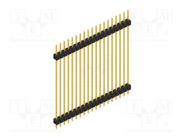 Connector: pin strips; pin header; male; PIN: 19; 2.54mm; THT; 1x19