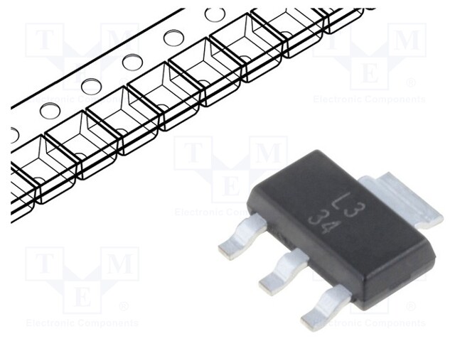 IC: voltage regulator; linear,adjustable; 1.25÷37V; 1.5A; SOT223