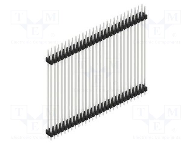 Connector: pin strips; pin header; male; PIN: 56; 2.54mm; THT; 2x28
