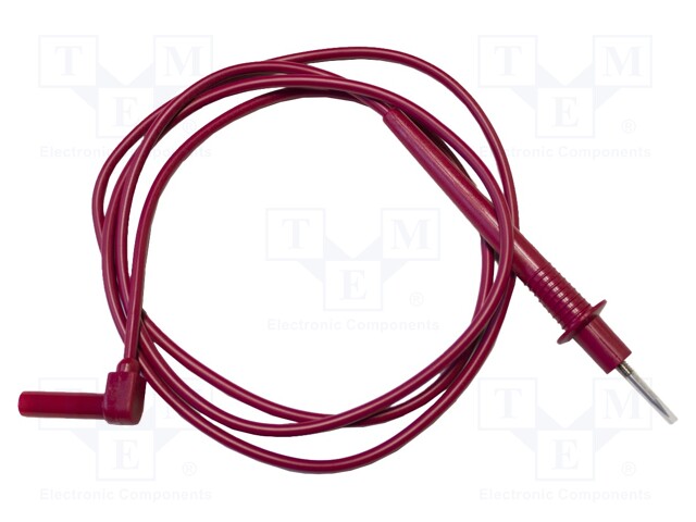 Test lead; 20A; probe tip,angular banana plug 4mm; Urated: 1kV