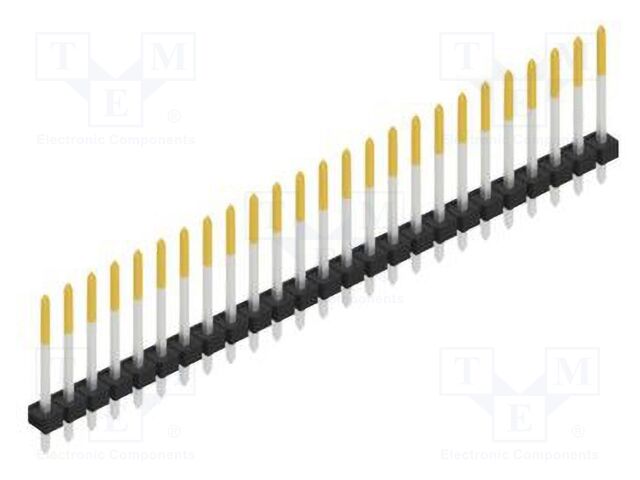 Connector: pin strips; pin header; male; PIN: 25; 2.54mm; THT; 1x25