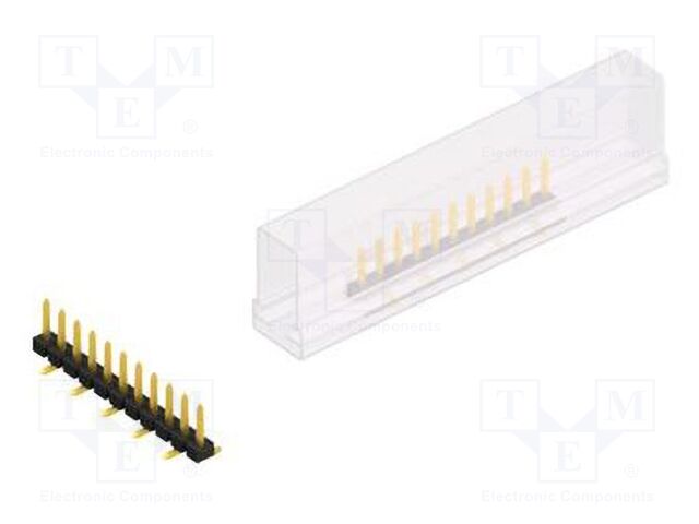 Connector: pin strips; pin header; male; PIN: 11; 2.54mm; SMT; 1x11