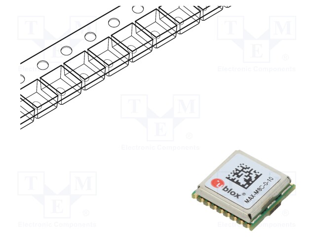 Module: GPS GLONASS/BEIDOU; ±2.5m; NMEA,UBX; -167dBm; 1.65÷3.6VDC