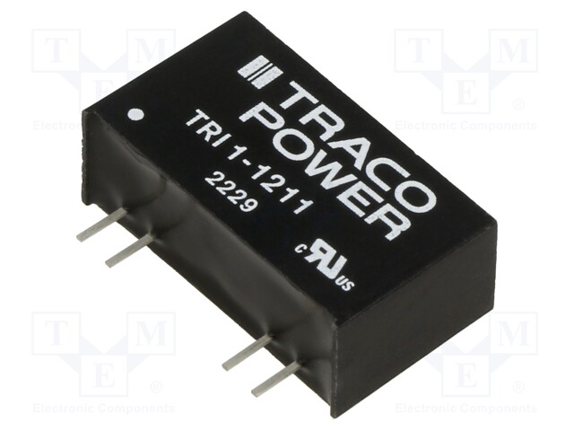 Converter: DC/DC; 1W; Uin: 10.8÷13.2V; Uout: 5VDC; Iout: 200mA; SIP8