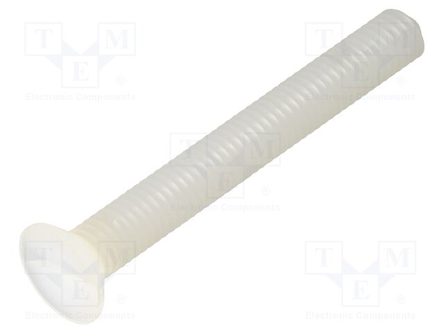 Screw; M6x50; 1; Head: countersunk; slotted; 1,8mm; polyamide