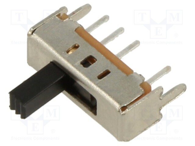 Switch: slide; Pos: 3; SP3T; 0.3A/50VDC; ON-ON-ON; PCB; Knob ht: 5mm