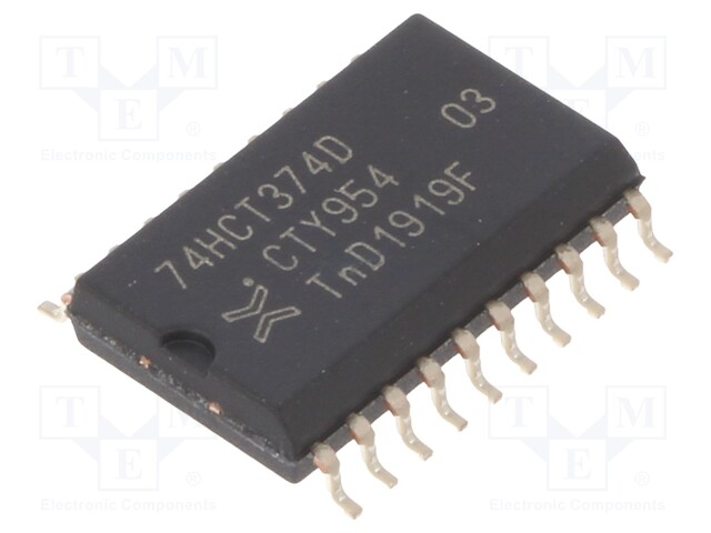 IC: digital; 3-state,octal,D flip-flop; Channels: 8; HCT; SMD; SO20