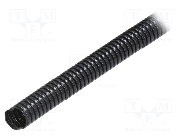 Protective tube; ØBraid : 10mm; polyamide; black; Len: 50m; UL94V-2