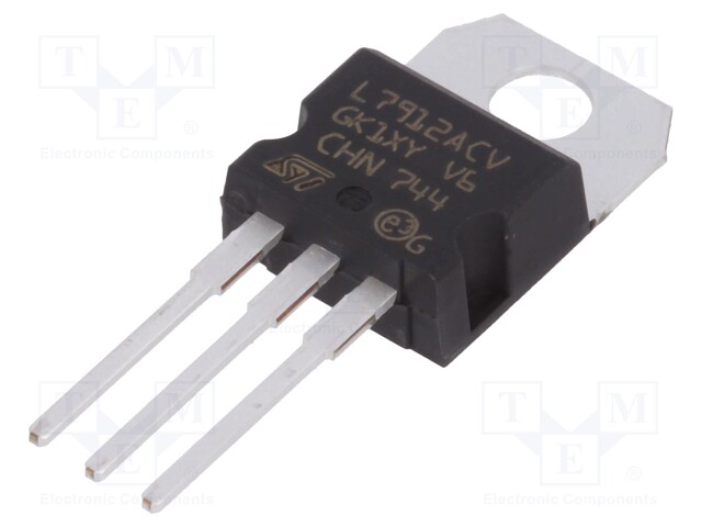 IC: voltage regulator; linear,fixed; -12V; 1.5A; TO220; THT