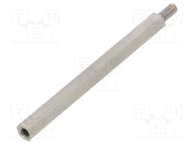 Screwed spacer sleeve; Int.thread: M2,5; 45mm; Ext.thread: M2,5